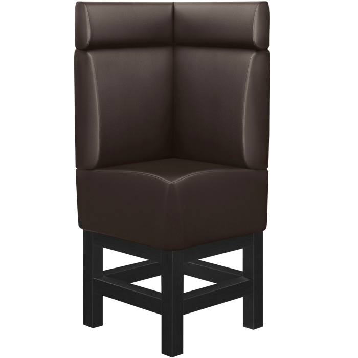 MIAMI | Gastro Hochbank | B:H 64 x 158 cm | Dunkelbraun | Glatt | Leder