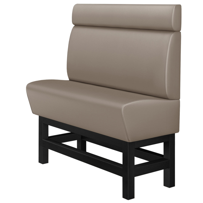 MIAMI | Gastro Hochbank | B:H 200 x 158 cm | Taupe | Glatt | Leder