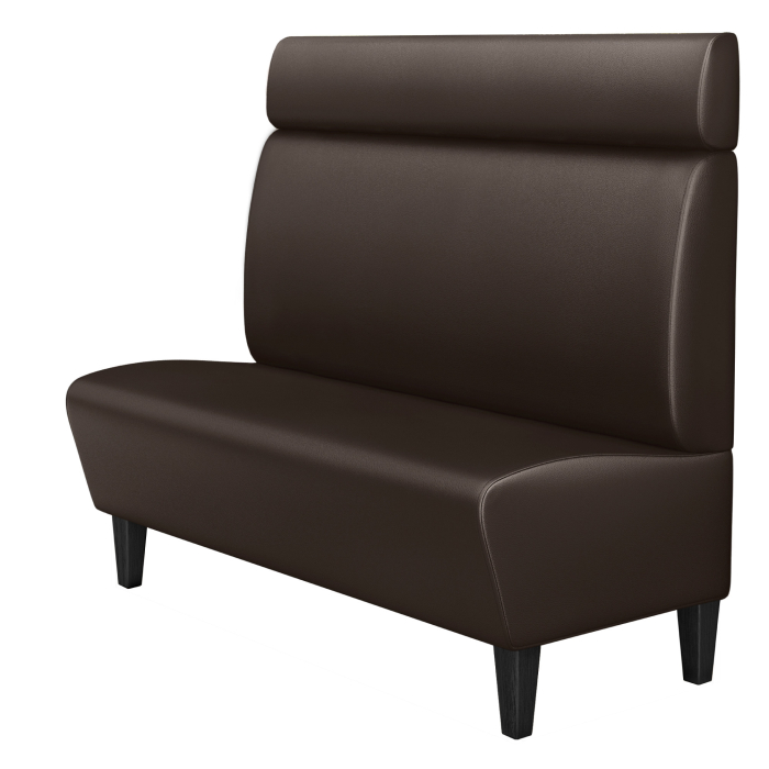 MIAMI | Gastrobank | B:H 140 x 128 cm | Braun | Glatt | Leder