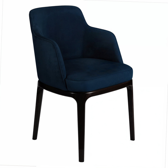 Mia | Bistro Chair | Velvet | Blue