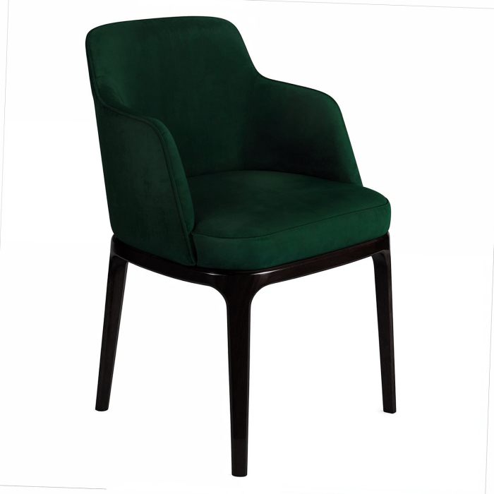 Mia | Chaise de bistrot | Velours | Vert