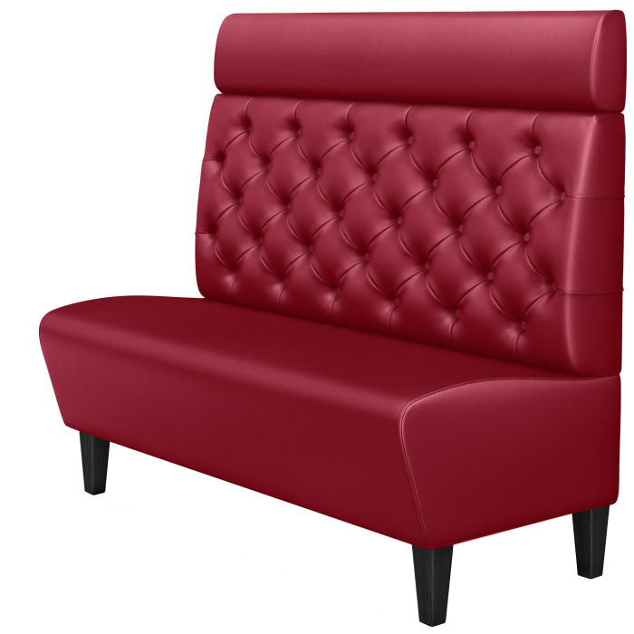 MIAMI | Gastrobank | W:H 140 x 128 cm | Red | Chesterfield | leather