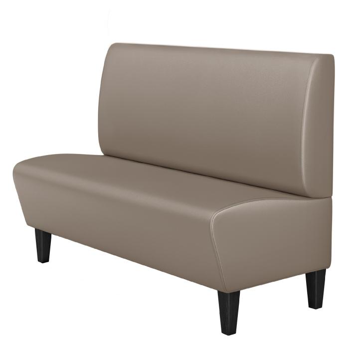 MIAMI | Banco tapizado para hostelería | Ancho:Alto 200 x 103 cm | Taupe | Suave | Cuero