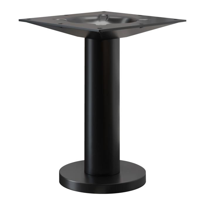 MILAN | Bistro Lounge Table Frame | Black | Base: Ø 18 cm | Column: 7.6 x 36 cm | Floor-mounted