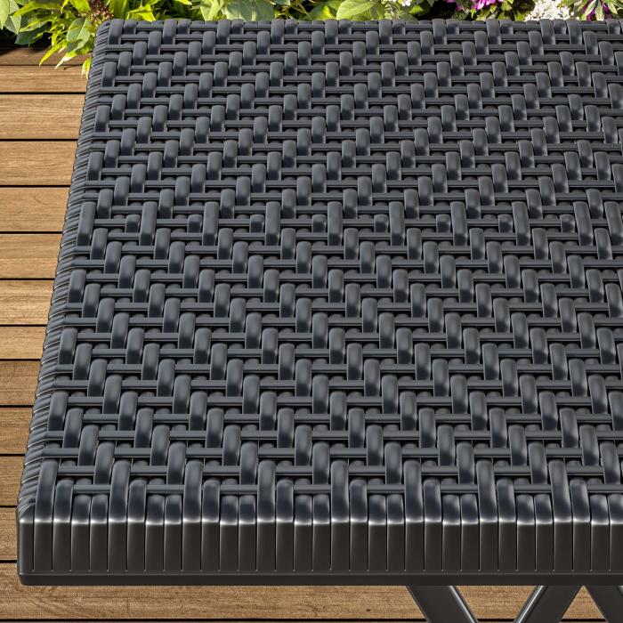 MIO | festbord | B: D 60 x 60 cm | Svart | plast | Sammenleggbar