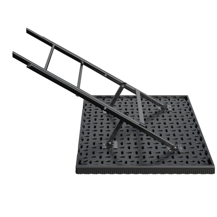 MIO | festbord | B: D 60 x 60 cm | Svart | plast | Sammenleggbar