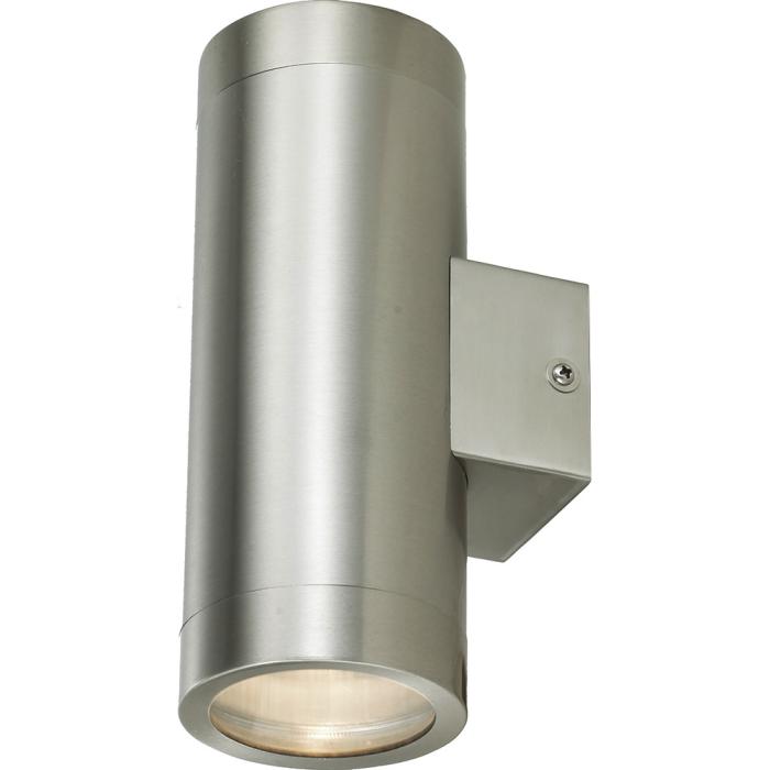 MIRA Applique da esterno Argento Alu Moderno Faretto Up & Down 20W 2xGU10 20cm IP44 MIRA Applique da esterno Argento Alu Moderno Faretto Up & Down 20W 2xGU10 20cm IP44