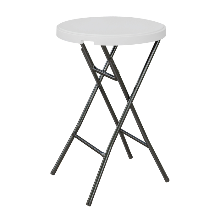 MIO | Klappbord | Ø 80 cm | Hvit | Sammenleggbar | Rundt