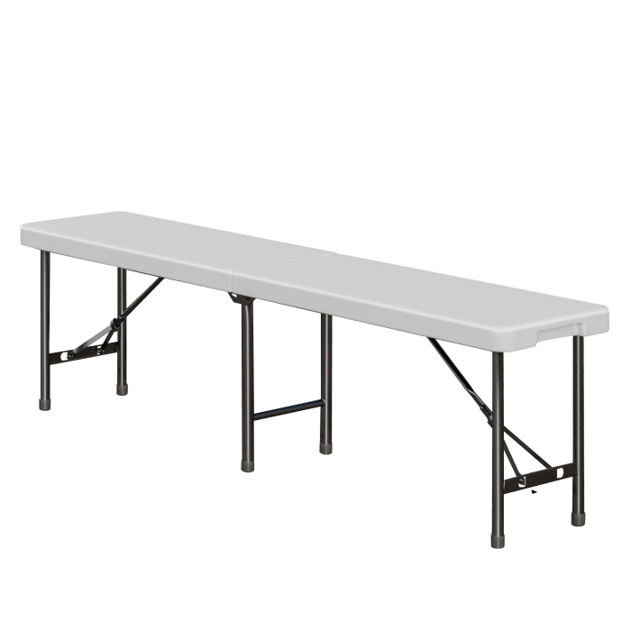 MIO | Banc pliant en plastique | Blanc | Plastique | Pliable