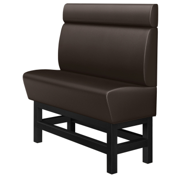 MIAMI | Gastro Hochbank | B:H 180 x 158 cm | Braun | Glatt | Leder