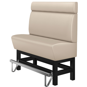MIAMI | Horeca Hoge Bank | B:H 100 x 158 cm | Creme | Glad | Leer