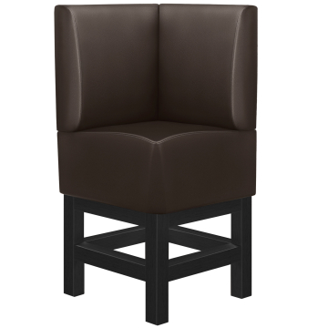 MIAMI | Panca alta per ristoranti | L:A 64 x 133 cm | Marrone scuro | Liscio | Pelle