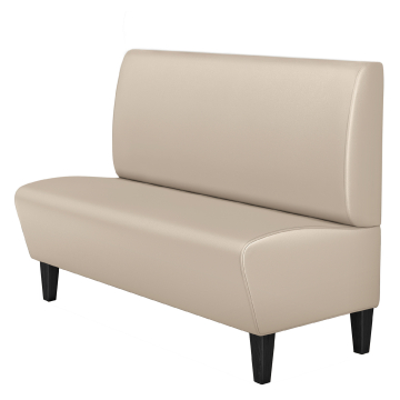 MIAMI | Horeca Bank | B:H 100 x 103 cm | Creme | Glad | Leer