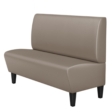 MIAMI | Horeca Bank | B:H 140 x 103 cm | Taupe | Glad | Leer
