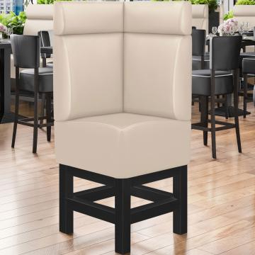 MIAMI | Gastro Hochbank | B:H 64 x 158 cm | Creme | Glatt | Leder
