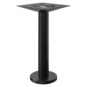 MILAN | Bistro bordstativ | Sort | Fod: Ø 18 cm | Søjle: 7,6 x 69 cm | Gulvmontering