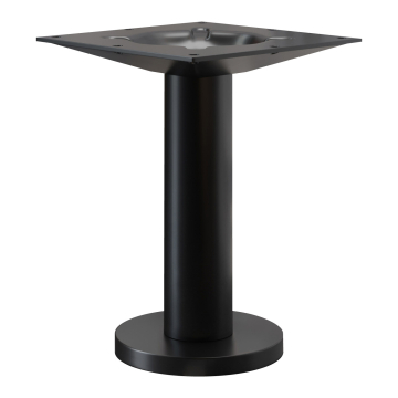 MILAN | Bistro lounge bordramme | Svart | Fot: Ø 18 cm | Søyle: 7,6 x 36 cm | Gulvmontering