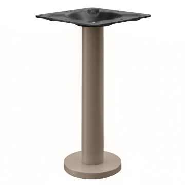 MILAN | Bistro tafelonderstel | Taupe | Voet: Ø 18 cm | Zuil: 7,6 x 69 cm | Vloermontage