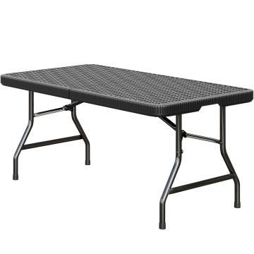 MIO | Festbord | B:D 183 x 75 cm | Sort | Sammenklappeligt