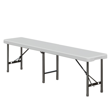 MIO | Panca per feste | Bianco | Plastica | Pieghevole