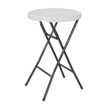 MIO | Party Stehtisch | Ø 80 cm | Weiß | Klappbar | Rund