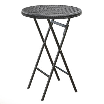 MIO | Tavolo da festa | Ø 60 cm | Nero | Pieghevole
