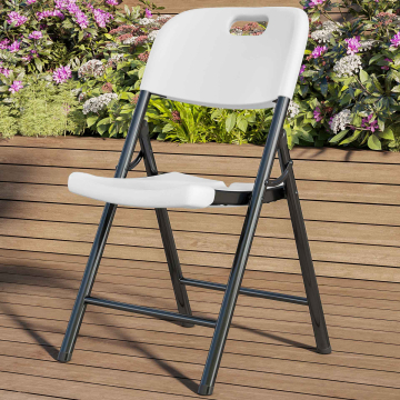 MIO | Sedia per feste | Bianco | Plastica | Pieghevole