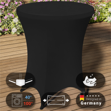 MIO COVER | Elastische Tafelhoes | Bar Tafelhoes | Zwart