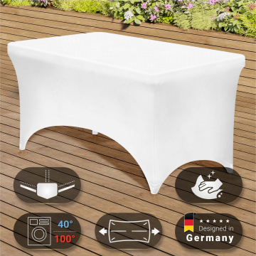 MIO COVER | Elastische tafelhoes | Wit