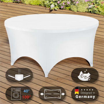 MIO COVER | Elastische tafelhoes | Wit