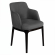 Mia | Chaise de bistrot | Velours | Gris