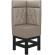 MIAMI | Gastro hög bänk | B:H 64 x 158 cm | Taupe | Chesterfield romb | Läder