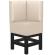 MIAMI | Gastro hög bänk | B:H 64 x 133 cm | Krämfärgad | Slät | Läder