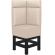 MIAMI | Gastro hög bänk | B:H 64 x 158 cm | Krämfärgad | Slät | Läder