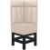 MIAMI | Gastro hög bänk | B:H 64 x 158 cm | Krämfärgad | Randig | Läder