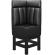MIAMI | Gastro hög bänk | B:H 64 x 158 cm | Svart | Randig | Läder
