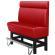 MIAMI | Counter Height Banquette Bench | W:H 200 x 158 cm | Red | Smooth | Leather