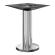 MILAN | Bistro Lounge bordstel | rustfrit stål | fod: Ø 18 cm | søjle: 7,6 x 36 cm | gulvmonteret