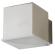 MILO LED Applique da Esterno Argento Alu Moderno Faretto Up & Down 7W 8x12cm IP44 3000K 700lm 5000h