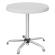 MIO | Festbord | Ø 70 cm | H: 76cm | Høydejusterbar | Hvit | Sammenleggbar