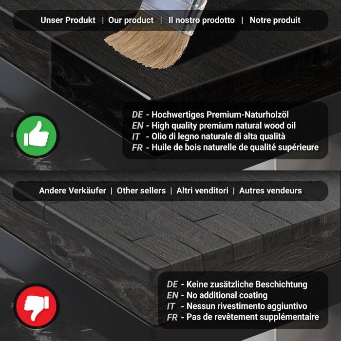MM | Bistro solidt bord | rektangulært | 120 x 70 x 77 cm | wenge sort / rustfrit stål MM | Bistro solidt bord | rektangulært | 120 x 70 x 77 cm | wenge sort / rustfrit stål
