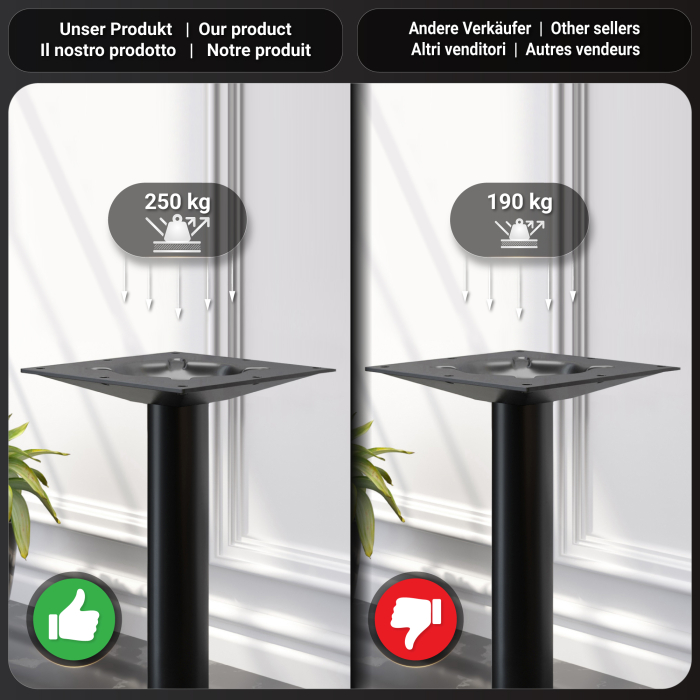 MML | Bistrobord | Firkantet | 70 x 70 x 77 cm | Eg / Sort MML | Bistrobord | Firkantet | 70 x 70 x 77 cm | Eg / Sort