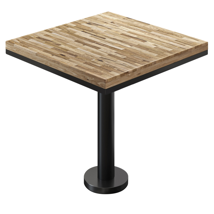 MML | Bistrobord | Firkantet | 70 x 70 x 77 cm | Eg / Sort MML | Bistrobord | Firkantet | 70 x 70 x 77 cm | Eg / Sort