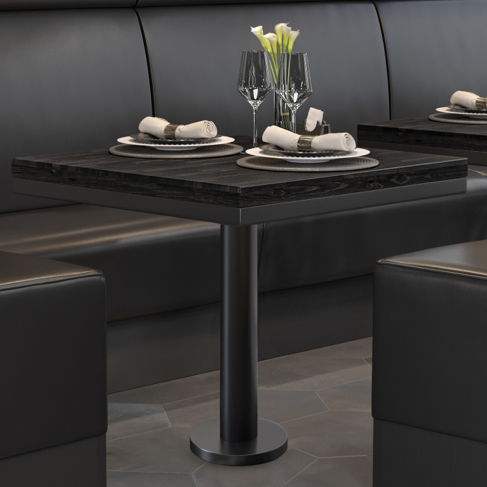 MML | Bistrobord | Firkantet | 70 x 70 x 77 cm | Wenge Sort / Sort MML | Bistrobord | Firkantet | 70 x 70 x 77 cm | Wenge Sort / Sort