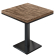 MM | Bistro Solid Table | Square | 70 x 70 x 77 cm | Valnød / Sort