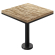 MML | Bistrobord | Firkantet | 70 x 70 x 77 cm | Eg / Sort