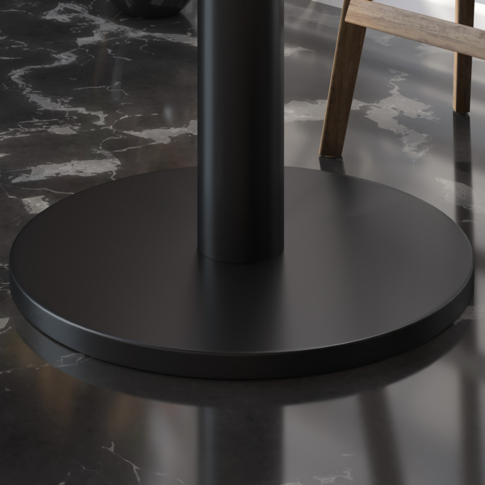 MN | Bistro massivt bord | runt | Ø 70 x 77 cm | ek / svart MN | Bistro massivt bord | runt | Ø 70 x 77 cm | ek / svart