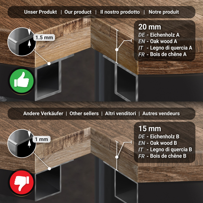 MN | Bistro solidt bord | Rundt | Ø 70 x 77 cm | Valnød / Sort MN | Bistro solidt bord | Rundt | Ø 70 x 77 cm | Valnød / Sort