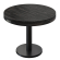 MN | Bistro Solid Bord | Runt | Ø 70 x 77 cm | Wenge Svart / Svart