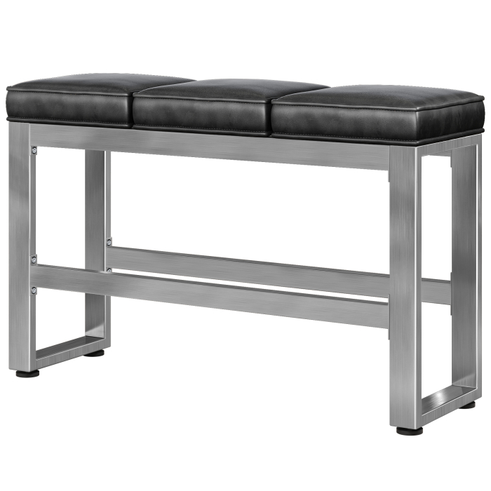 MORENA | Panca L:H 120 x 78cm | 8mm | Acciaio inox/nero